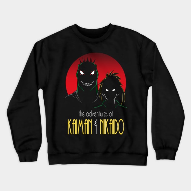 The adventures of Kaiman & Nikaido Crewneck Sweatshirt by Andriu